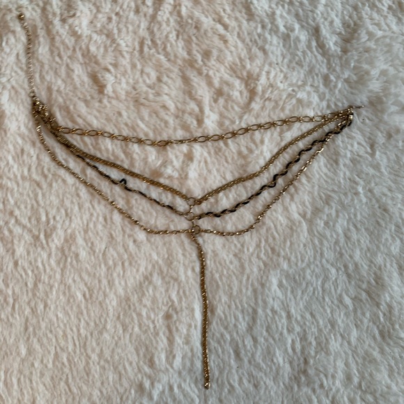 Free People black and gold layered necklace - Picture 2 of 4